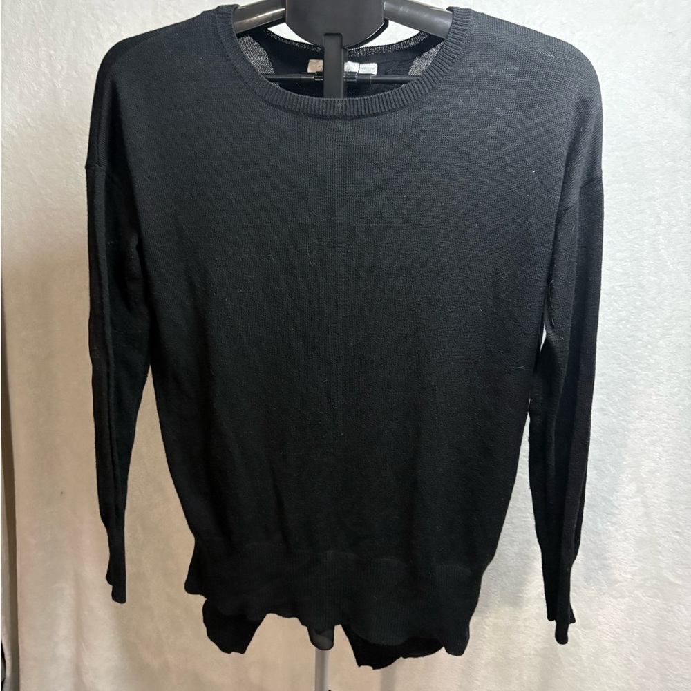 RD Style Black Long Sleeve Blouse